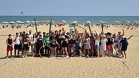 Gruppenfoto alle 4. Jahrgänge